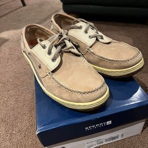 Sperry Billfish Boat Shoes, tan/beige leather